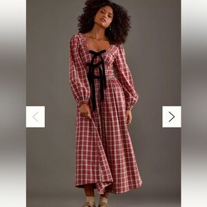 Damson Madder Dakota Bow Dress Size 6 UK/2 US